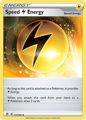 Speed L Energy card from SWSH02: Rebel Clash
