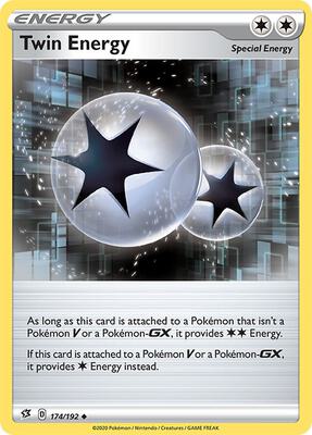 Twin Energy card from SWSH02: Rebel Clash
