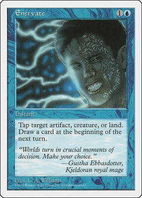 Enervate card from Fifth Edition