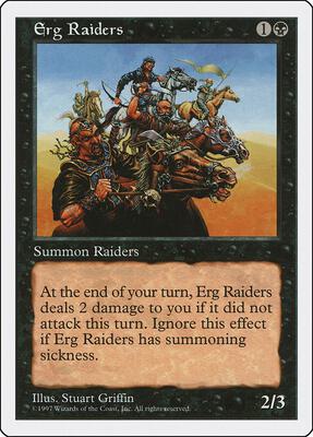 Erg Raiders card from Fifth Edition