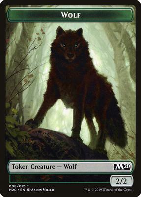 Wolf Double-Sided Token (Challenger 2020) card from Unique and Miscellaneous Promos
