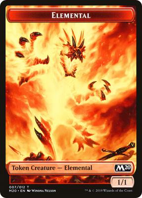 Elemental // Satyr Double-Sided Token (Challenger 2020) card from Unique and Miscellaneous Promos