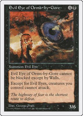 Evil Eye of Orms-by-Gore card from Fifth Edition