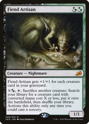 Fiend Artisan card from Promo Pack: Ikoria