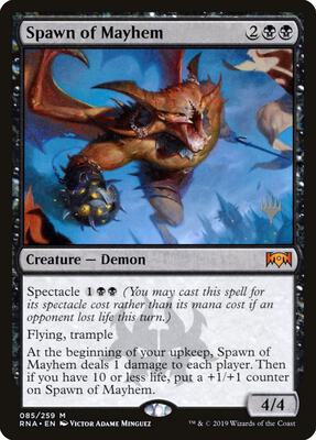 Spawn of Mayhem card from Promo Pack: Ikoria