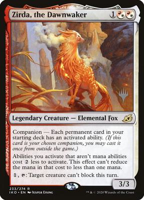 Zirda, the Dawnwaker card from Promo Pack: Ikoria