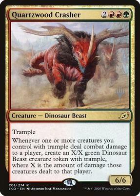 Quartzwood Crasher card from Promo Pack: Ikoria