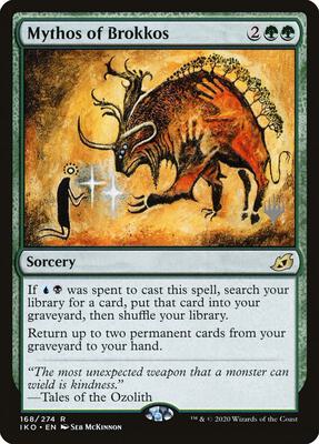 Mythos of Brokkos card from Promo Pack: Ikoria