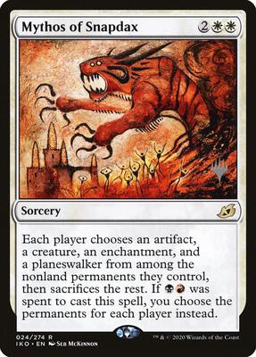 Mythos of Snapdax card from Promo Pack: Ikoria