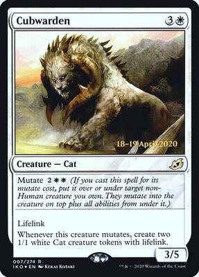 Cubwarden card from Prerelease Cards