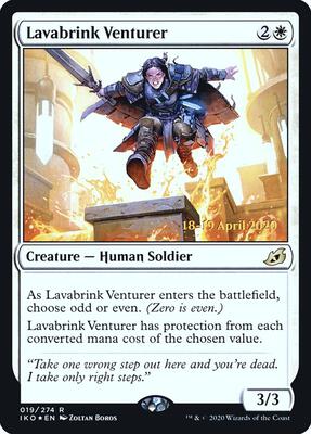 Lavabrink Venturer card from Prerelease Cards