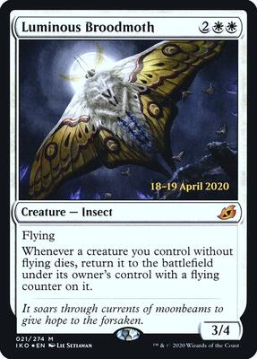 Luminous Broodmoth card from Prerelease Cards