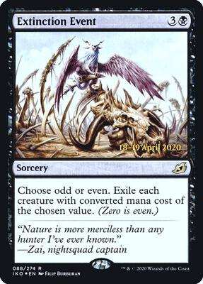 Extinction Event card from Prerelease Cards
