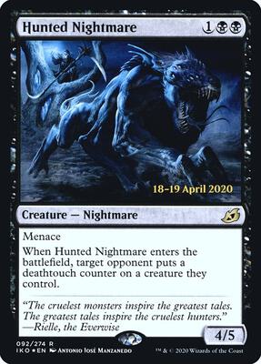 Hunted Nightmare card from Prerelease Cards