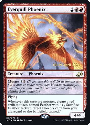 Everquill Phoenix card from Prerelease Cards