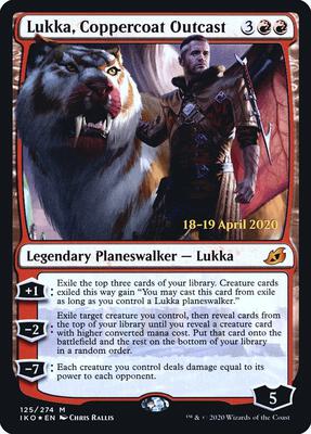 Lukka, Coppercoat Outcast card from Prerelease Cards