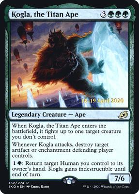 Kogla, the Titan Ape card from Prerelease Cards