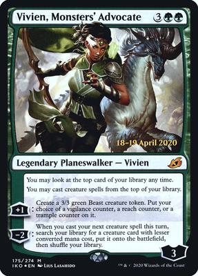 Vivien, Monsters' Advocate card from Prerelease Cards