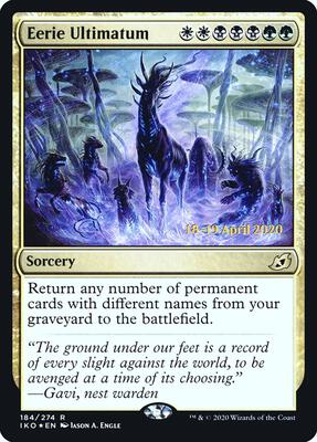 Eerie Ultimatum card from Prerelease Cards