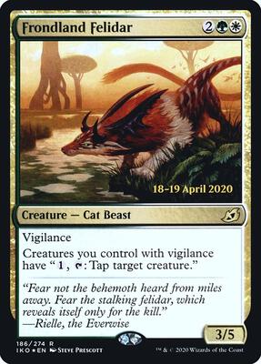 Frondland Felidar card from Prerelease Cards