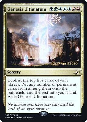 Genesis Ultimatum card from Prerelease Cards