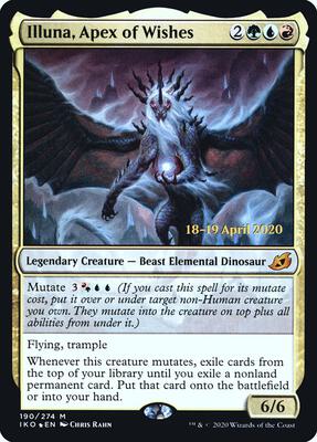 Illuna, Apex of Wishes card from Prerelease Cards