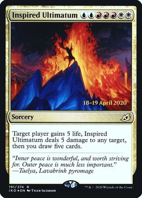 Inspired Ultimatum card from Prerelease Cards