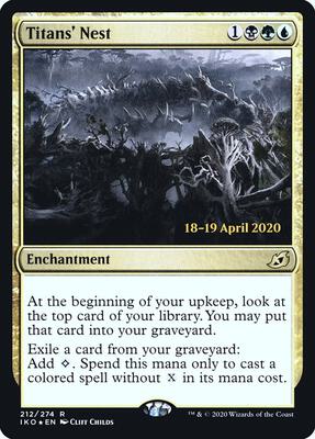 Titans' Nest card from Prerelease Cards
