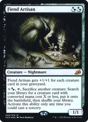 Fiend Artisan card from Prerelease Cards