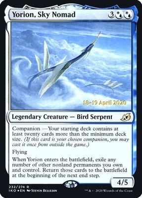 Yorion, Sky Nomad card from Prerelease Cards
