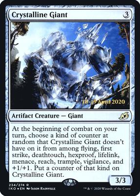 Crystalline Giant card from Prerelease Cards