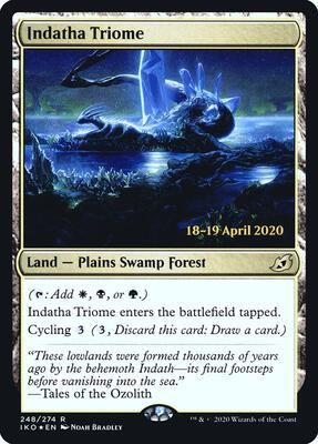 Indatha Triome card from Prerelease Cards