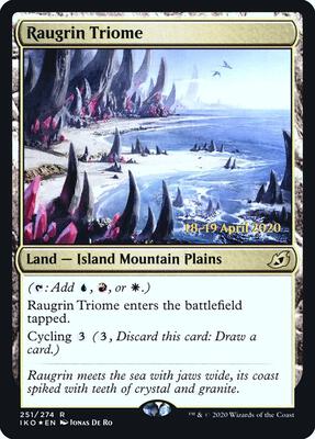 Raugrin Triome card from Prerelease Cards