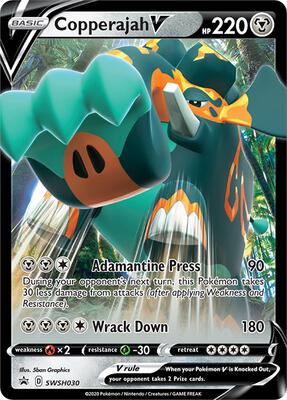 Copperajah V - SWSH030 card from SWSH: Sword & Shield Promo Cards