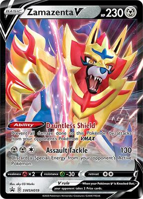 Zamazenta V - SWSH019 card from SWSH: Sword & Shield Promo Cards