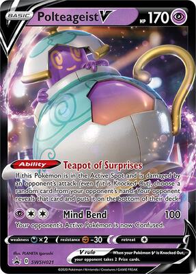 Polteageist V - SWSH021 card from SWSH: Sword & Shield Promo Cards