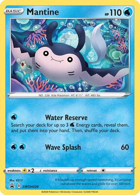 Mantine - SWSH026 card from SWSH: Sword & Shield Promo Cards