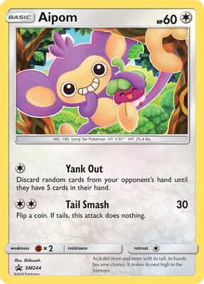 Aipom - SM244 card from SM Promos
