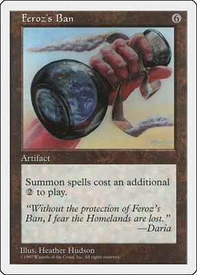 Feroz's Ban card from Fifth Edition