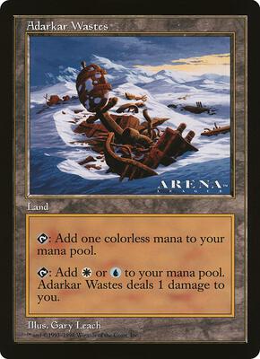 Adarkar Wastes (Arena League) card from Oversize Cards