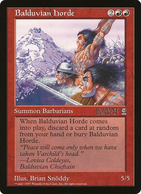 Balduvian Horde (Arena League) card from Oversize Cards