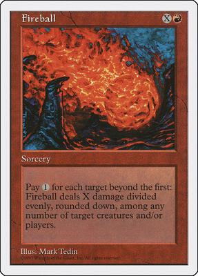 Fireball card from Fifth Edition