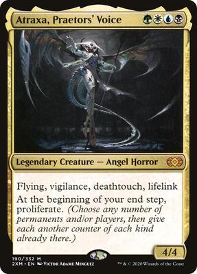 Atraxa, Praetors' Voice card from Double Masters