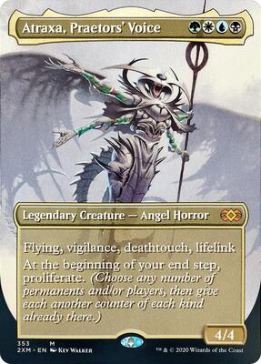 Atraxa, Praetors' Voice (Borderless) card from Double Masters