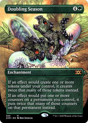Doubling Season (Borderless) card from Double Masters