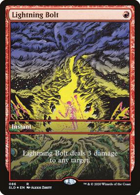 Lightning Bolt (086) card from Secret Lair Drop Series
