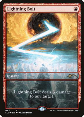 Lightning Bolt (083) card from Secret Lair Drop Series