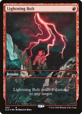 Lightning Bolt (084) card from Secret Lair Drop Series