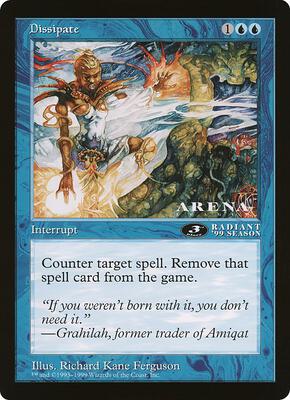 Dissipate (3rd Place) (Arena League) card from Oversize Cards