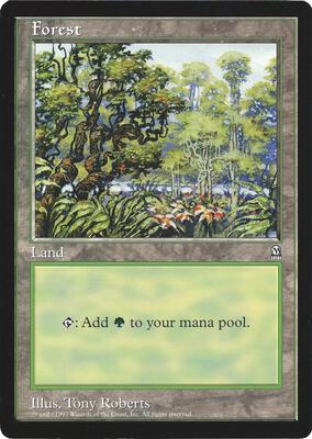 Forest (Arena League) card from Oversize Cards